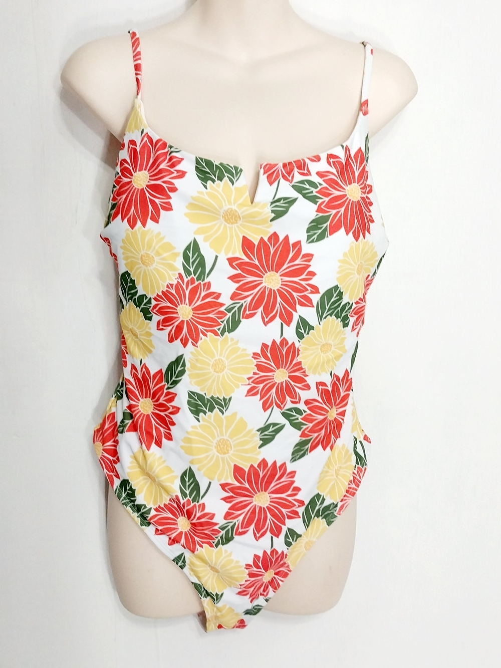 🔵BOGO FREE🔵 Tahiti Swim Suit One Piece Bathing Floral Beach Pool Sz 12